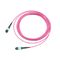 MTP 12 Core OM4 MM Fiber Optic Trunk Cable For Data Center Cabling