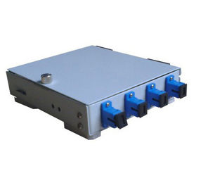 Metal shell FTTH customer terminal box 4 or 8 ports for FC,SC,ST,LC adapter