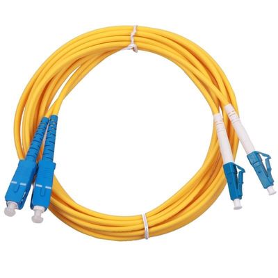 1M, 3 M, 5M, çift yönlü Fiber optik Patch kablosu LC-SC tek mod