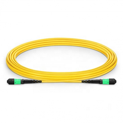 Male Female 8 / 12 / 24 Cores MPO Patch Cord Optical Fiber APC UPC Jumper