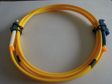 Simplex, Duplex 3.0mm, 2.0mm, 0.9mm Custom Fiber Optic Patch Cord LC-E2000 Duplex