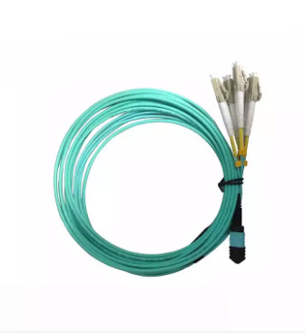 8 12 24 çekirdekli MTP Jumper koparma Kablosu Fiber Optik 2.0mm MPO - LC Fiber Optik Yama Kablosu