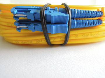 Simplex, Duplex 3.0mm, 2.0mm, 0.9mm Custom Fiber Optic Patch Cord LC-E2000 Duplex