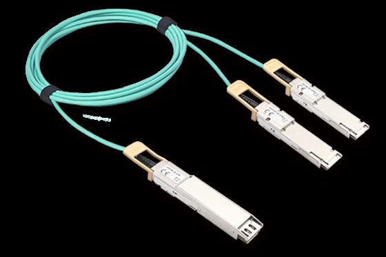 Kalite Dijital tanı fonksiyonları için OSFP 800G'den QSFP112'ye 2 x 400G AOC Fabrika