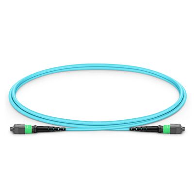 Kalite 400G QSFP-DD ve OSFP Alıcı-Vericiler için 0.35dB Düşük IL ve 8° APC Uç Yüzeyli MPO-16 Fiber Kablo Fabrika